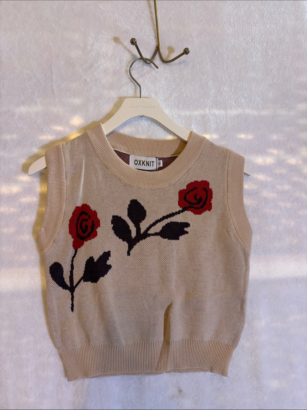 OXKNIT medium rose 2 piece set NWT - Picture 5 of 8
